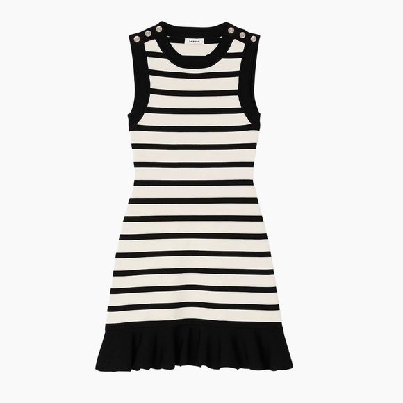 Sicilia Striped Knit Mini Dress - Picture 2 of 7